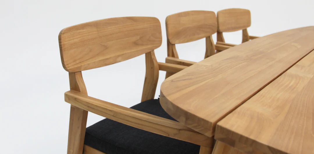 Weston 7pc Teak Dining Setting - Image 9