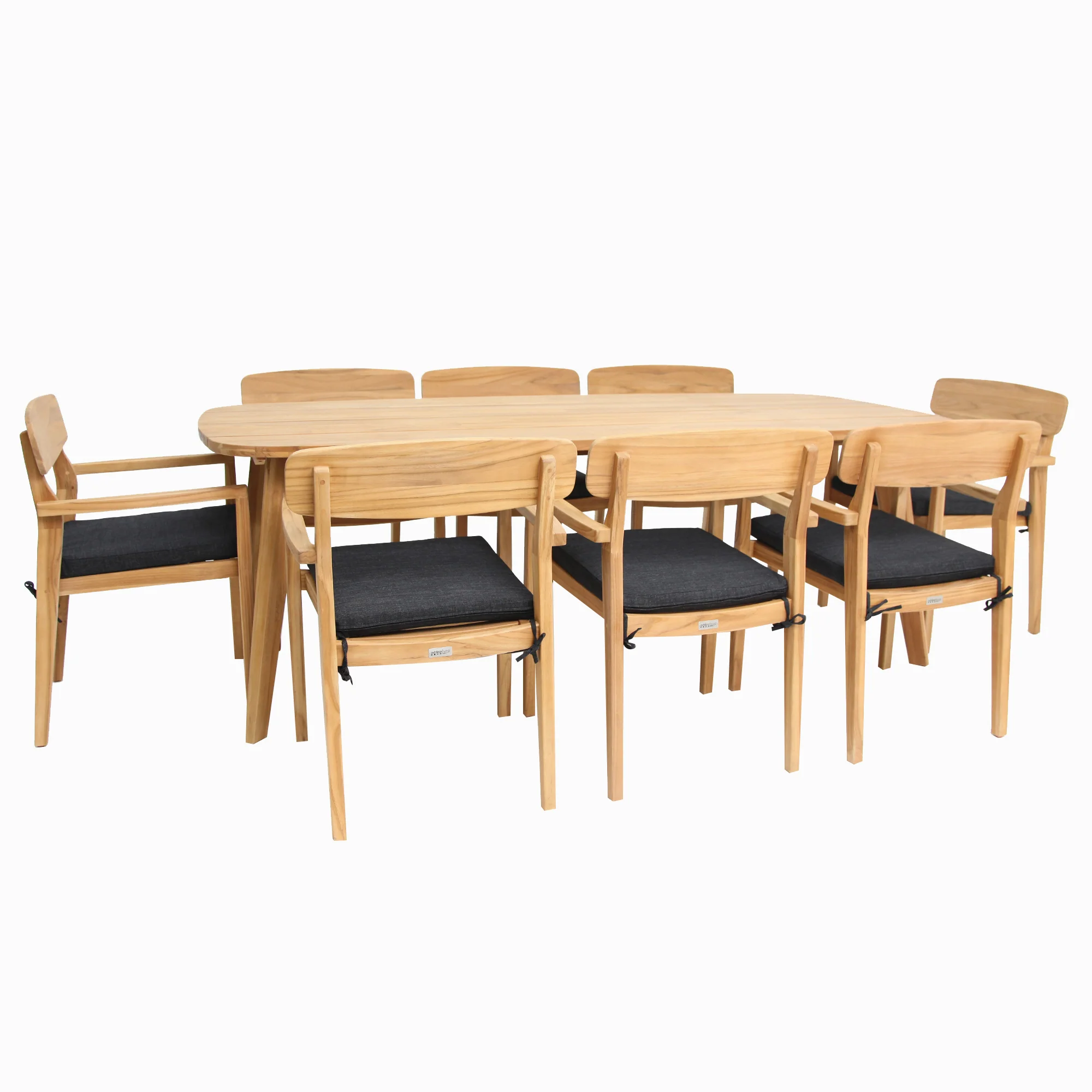 Weston 9pc Teak Dining Setting - Image 2