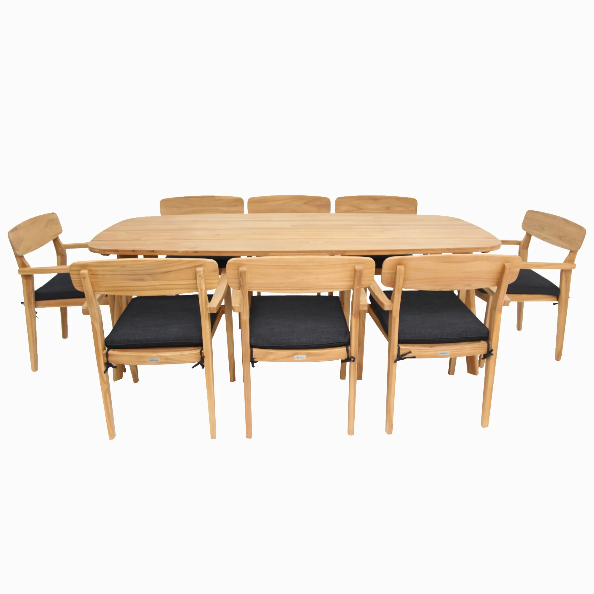 Weston 9pc Teak Dining Setting - Image 3