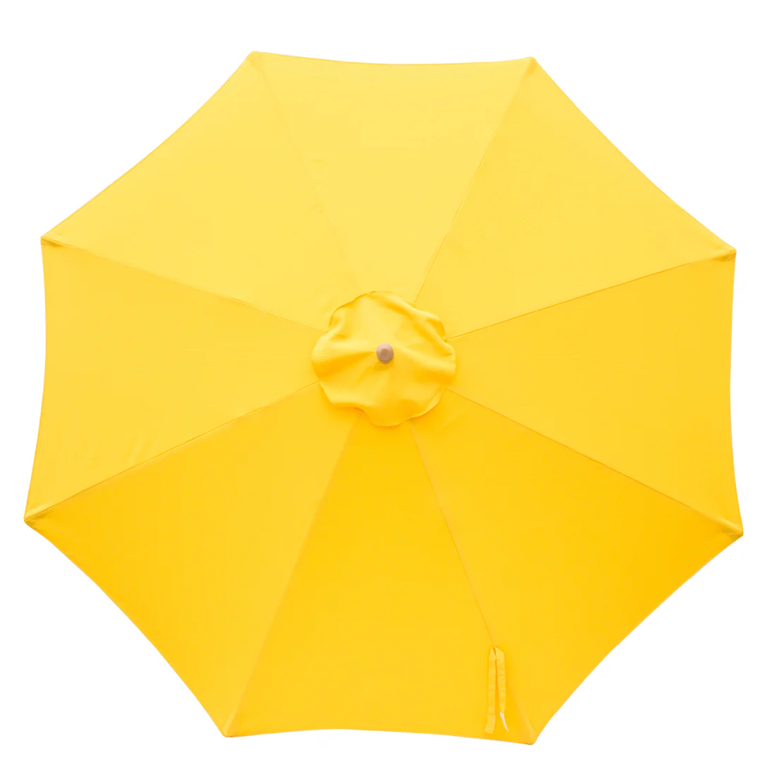 Billy Fresh 3m Bamboo Umbrella - Solid Yellow - Image 2